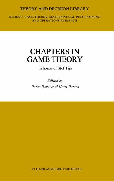Produktbild: Chapters in Game Theory