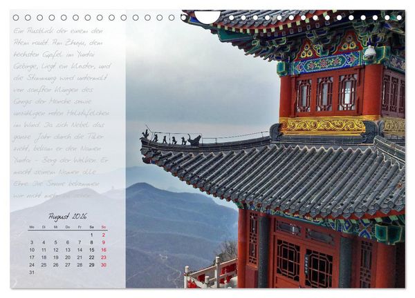 Produktbild: Geheimnisvolles China 2026 (Wandkalender 2026 DIN A4 quer), CALVENDO Monatskalender