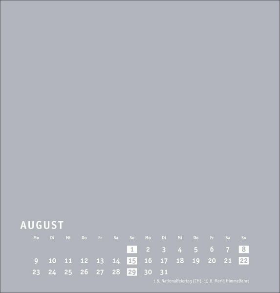 Produktbild: Premium-Bastelkalender silbergrau mittel 2027