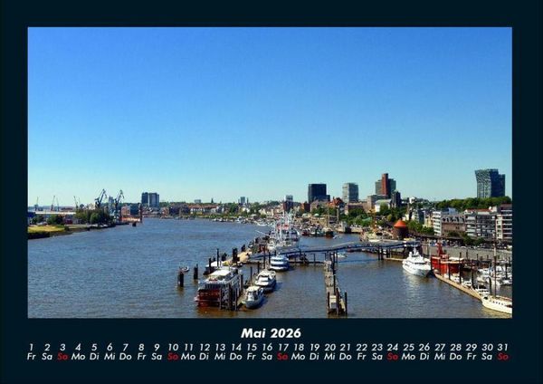 Produktbild: Hamburg 2026 Fotokalender DIN A4