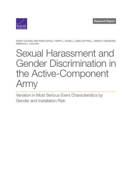 Produktbild: Sexual Harassment and Gender Discrimination in the Active-Component Army