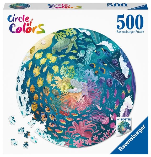 Produktbild: Puzzle Ravensburger Circle of Colors - Ocean 500 Teile