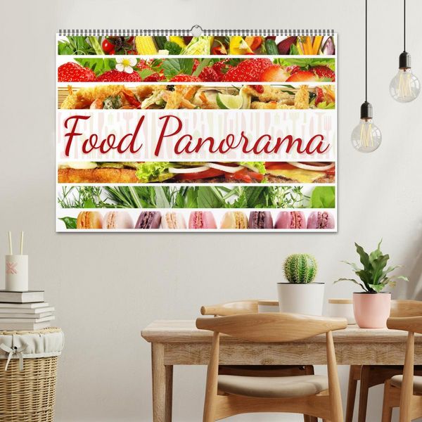 Produktbild: Food Panorama - K&uuml;chenkalender 2026 (Wandkalender 2026 DIN A2 quer), CALVENDO Monatskalender