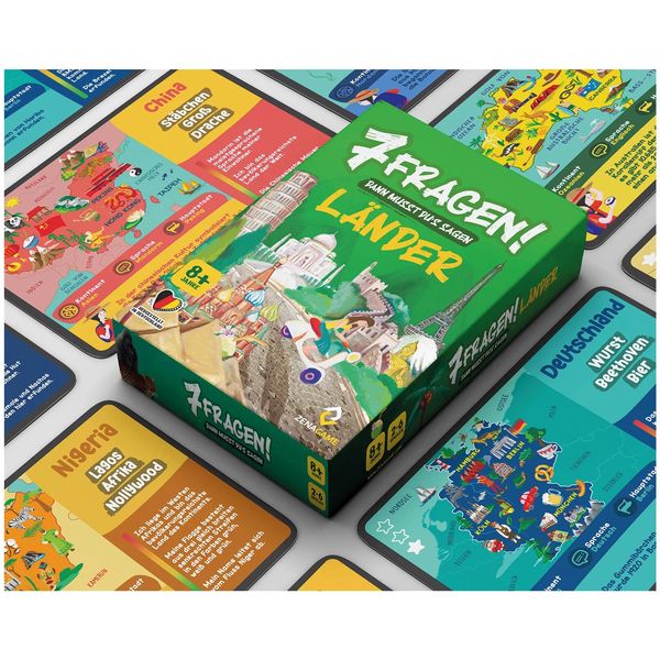 Produktbild: ZENAGAME - 7 Fragen! Dann musst Dus sagen L&auml;nder