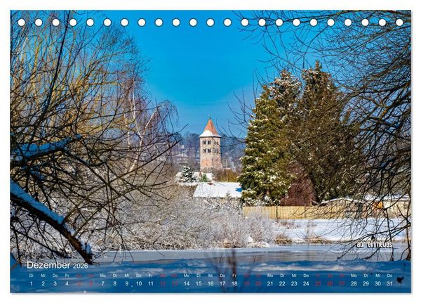 Produktbild: stiftsruine zu bad hersfeld (Tischkalender 2026 DIN A5 quer), CALVENDO Monatskalender