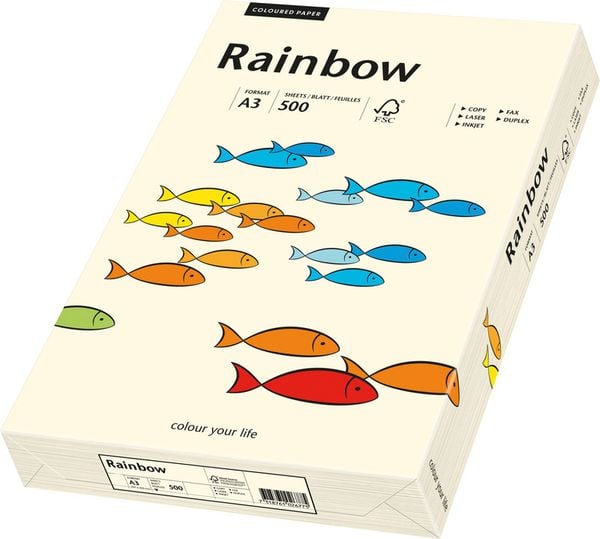 RAINBOW® Kopierpapier farbig, hellchamois