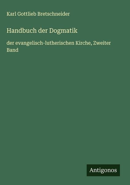 Produktbild: Handbuch der Dogmatik