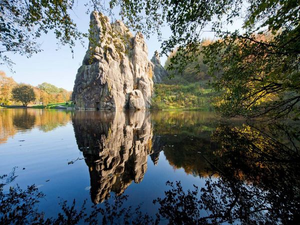 Produktbild: CALVENDO Puzzle Die Externsteine im im Teutoburger Wald, Horn-Bad Meinberg | 1000 Teile Lege-Gr&ouml;&szlig;e 64 &times; 48 cm Foto-Puzzle f&uuml;r gl&uuml;ckliche Stunden