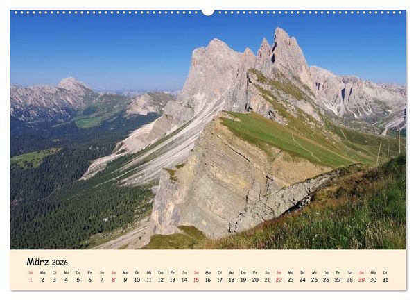Produktbild: S&uuml;dtirol - Zwischen Ortler und Dolomiten (hochwertiger Premium Wandkalender 2026 DIN A2 quer), Kunstdruck in Hochglanz