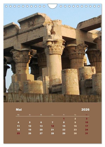 Produktbild: Antikes &Auml;gypten (Wandkalender 2026 DIN A4 hoch), CALVENDO Monatskalender