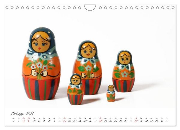 Produktbild: Matroschkas (Wandkalender 2026 DIN A4 quer), CALVENDO Monatskalender