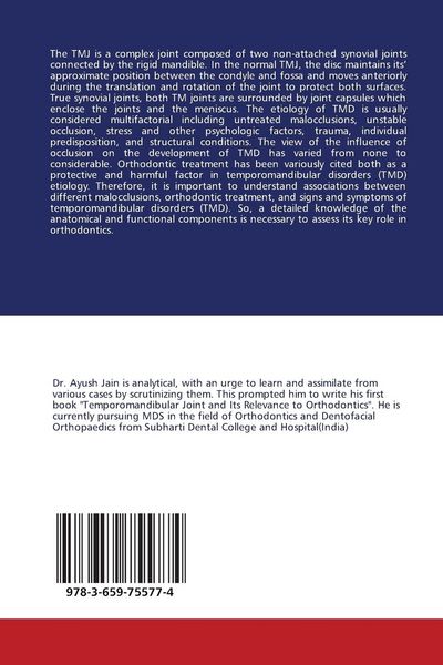 Produktbild: Temporomandibular joint and its relevance to orthodontics