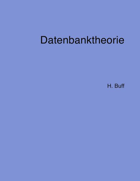 Produktbild: Datenbanktheorie