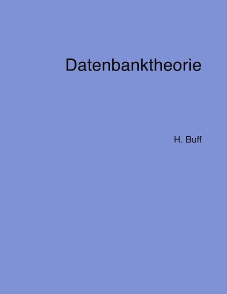Produktbild: Datenbanktheorie