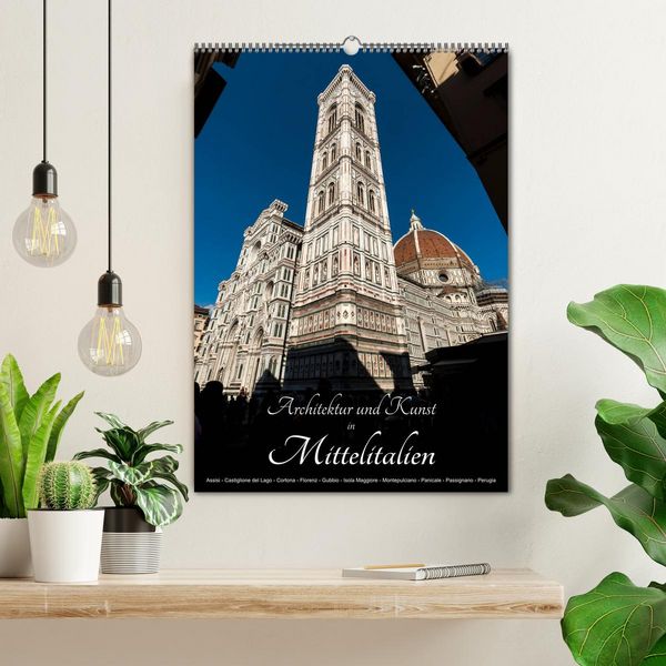 Produktbild: Architektur und Kunst in Mittelitalien (Wandkalender 2026 DIN A2 hoch), CALVENDO Monatskalender