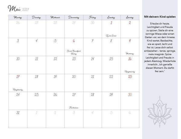 Produktbild: Meditationen f&uuml;r dein Inneres Kind Kalender 2027