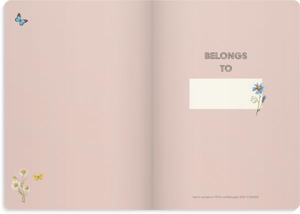 Produktbild: Burde Notizbuch Deluxe A5 Pink Meadow