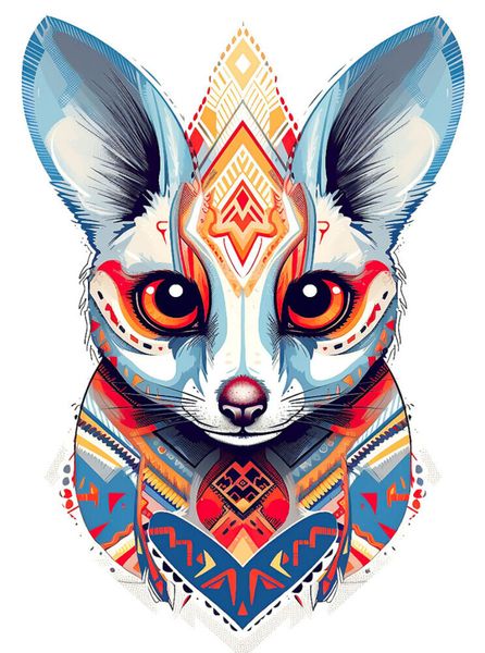 Produktbild: CALVENDO Puzzle Katta Lemur im Tattoo Design | 2000 Teile Lege-Gr&ouml;&szlig;e 90x67cm Foto-Puzzle f&uuml;r gl&uuml;ckliche Stunden