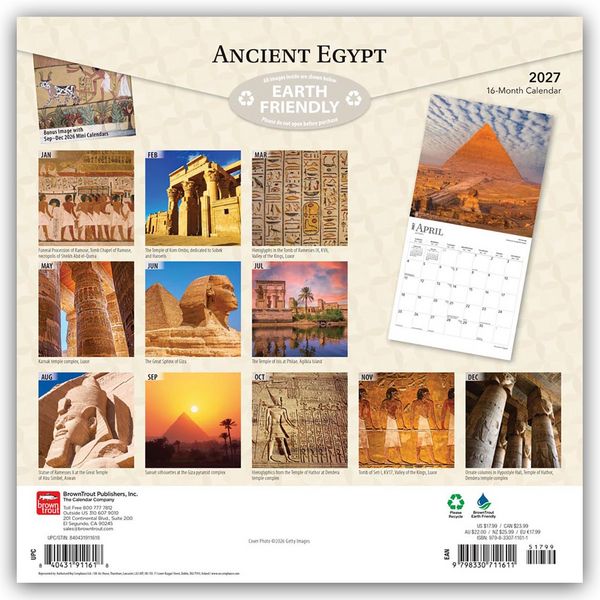 Produktbild: Ancient Egypt &ndash; Altes &Auml;gypten 2027 &ndash; 16-Monatskalender