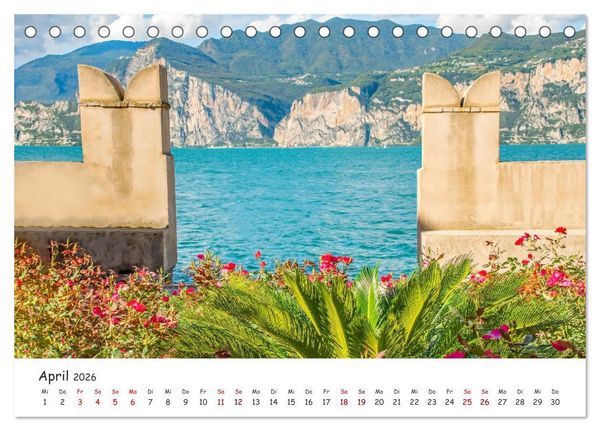 Produktbild: Malcesine am Gardasee (Tischkalender 2026 DIN A5 quer), CALVENDO Monatskalender