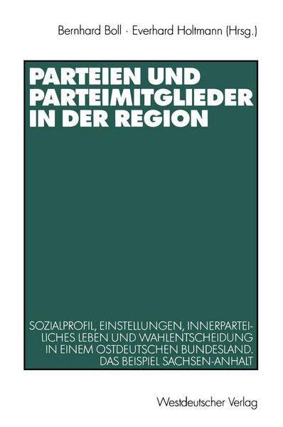 Produktbild: Parteien und Parteimitglieder in der Region