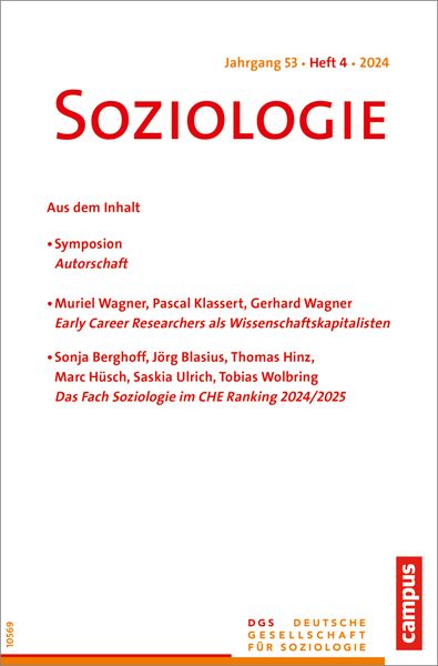 Produktbild: Soziologie 04/2024