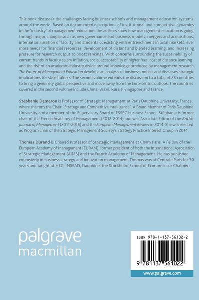 Produktbild: The Future of Management Education