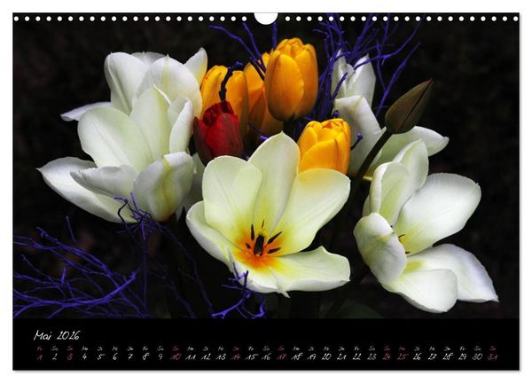 Produktbild: Soul-Jazz - Visuelle Musik der Blumen (Wandkalender 2026 DIN A3 quer), CALVENDO Monatskalender