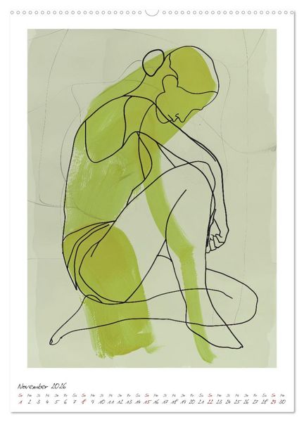 Produktbild: Kontur PUR - Feminine Formen (hochwertiger Premium Wandkalender 2026 DIN A2 hoch), Kunstdruck in Hochglanz