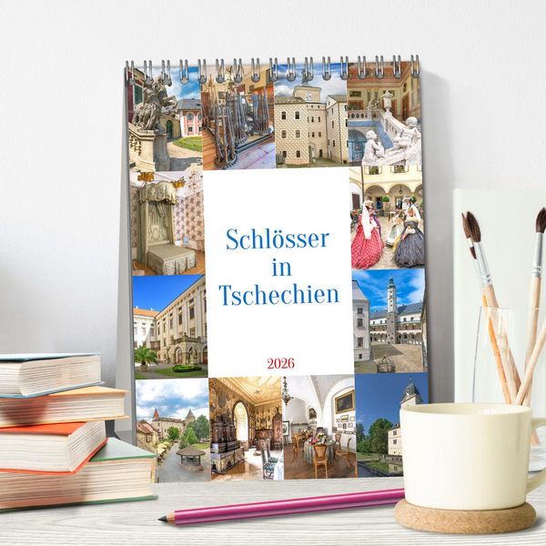 Produktbild: Sch&ouml;sser in Tschechien (Tischkalender 2026 DIN A5 hoch), CALVENDO Monatskalender