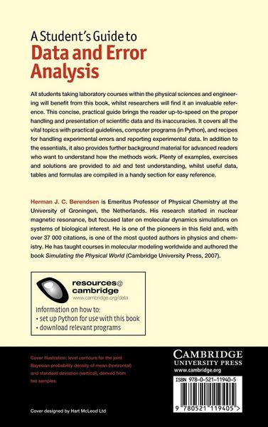 Produktbild: A Student's Guide to Data and Error Analysis