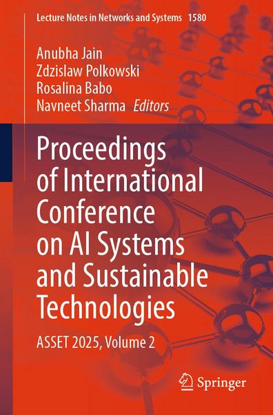 Produktbild: Proceedings of International Conference on AI Systems and Sustainable Technologies
