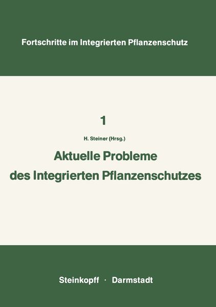 Produktbild: Aktuelle Probleme im Integrierten Pflanzenschutz