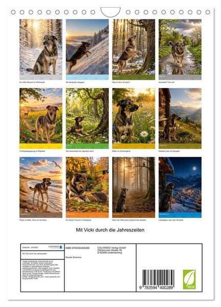 Produktbild: Mit Vicki durch die Jahreszeiten (Wandkalender 2027 DIN A4 hoch), CALVENDO Monatskalender