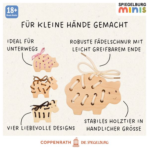 Produktbild: F&auml;delspiel Pferd Kuh Schwein Schaf / Spiegelburg minis