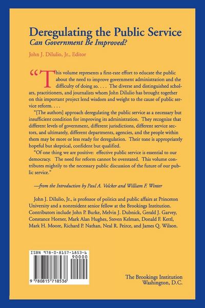 Produktbild: Deregulating the Public Service