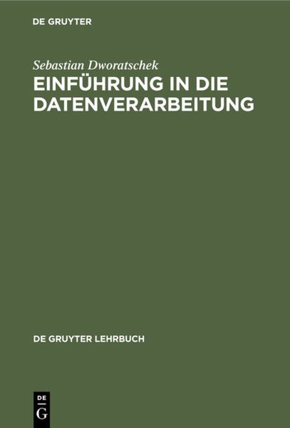 Produktbild: Einf&uuml;hrung in die Datenverarbeitung