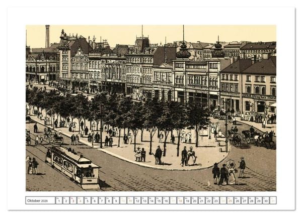 Produktbild: Hamburg: Die Hafenstadt auf historischen Stichen (Wandkalender 2026 DIN A3 quer), CALVENDO Monatskalender