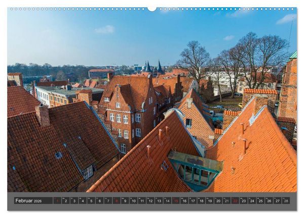 Produktbild: Die Hansestadt L&uuml;beck (hochwertiger Premium Wandkalender 2026 DIN A2 quer), Kunstdruck in Hochglanz