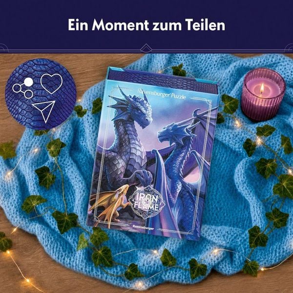 Produktbild: Erwachsenenpuzzle 500 Teile - Rebecca Yarros: Iron Flame