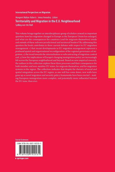 Produktbild: Territoriality and Migration in the E.U. Neighbourhood