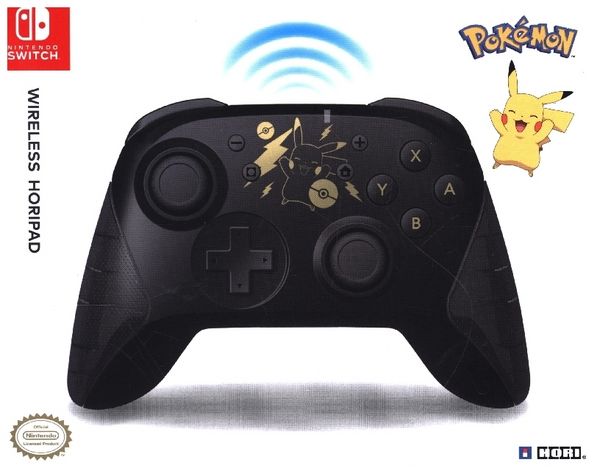 Produktbild: NSW Wireless Switch Controller Pikachu Black & Gold Edition