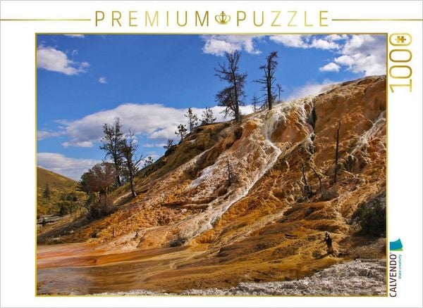 CALVENDO Puzzle Mammoth Hot Springs Yellowstone | 1000 Teile Lege-Größe 64x48cm Foto-Puzzle für glückliche Stunden