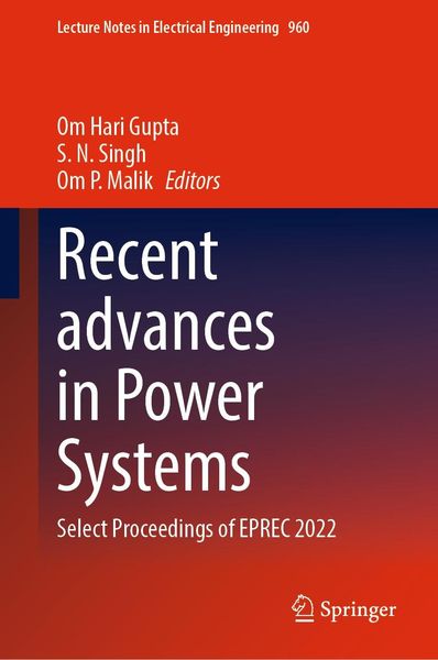 Produktbild: Recent advances in Power Systems