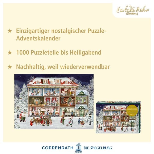 Produktbild: Puzzle-Adventskalender &ndash; Unser wunderbares Weihnachtshaus