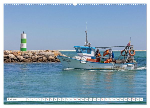Produktbild: Die Sandalgarve - Der flache K&uuml;stenabschnitt im S&uuml;dosten Portugals (hochwertiger Premium Wandkalender 2026 DIN A2 quer), Kunstdruck in Hochglanz