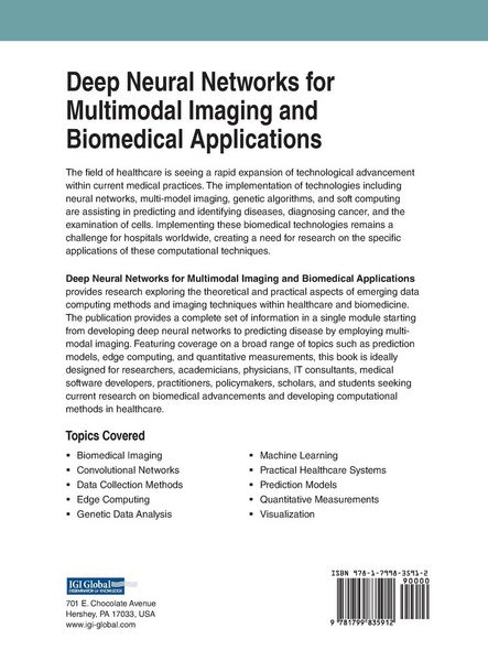 Produktbild: Deep Neural Networks for Multimodal Imaging and Biomedical Applications
