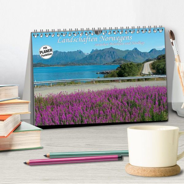 Produktbild: Landschaften Norwegens zwischen Polarkreis und Nordkap (Tischkalender 2026 DIN A5 quer), CALVENDO Monatskalender