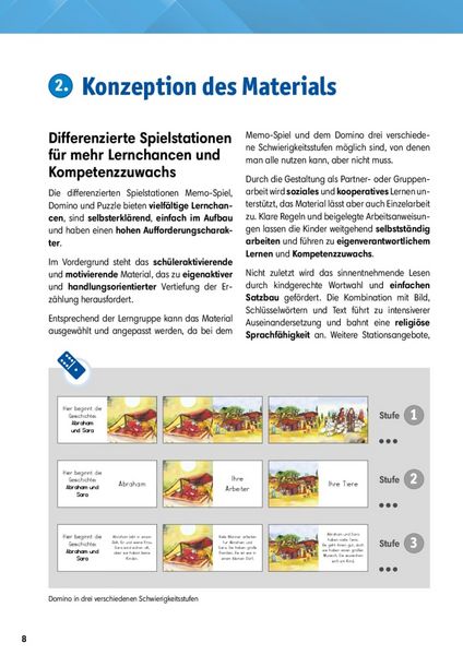 Produktbild: Arbeitsmaterial Grundschule. Stationenlernen Religion: Abraham und Sara