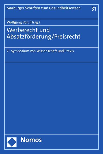 Produktbild: Werberecht und Absatzf&ouml;rderung/Preisrecht